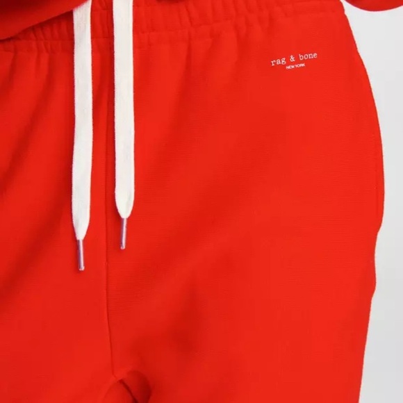 rag & bone Bright Red Women's Jogger Set - Picture 7 of 7
